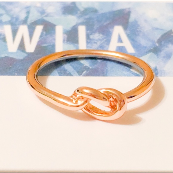 MOVING SALE Wila Rose Gold Knot Ring - Picture 2 of 3