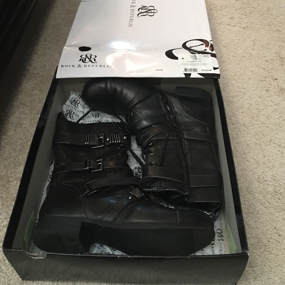 Rock and republic black boots