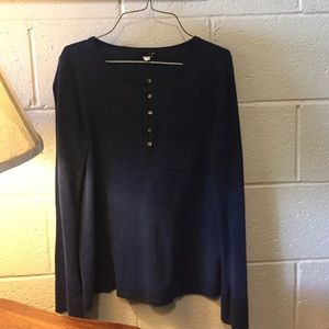 J. Crew Navy Blue Pocket Sweater