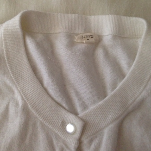 J. Crew Sweaters - J crew quarter sleeve white cardigan