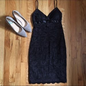 Black Lace BodyCon Dress by b. darlin