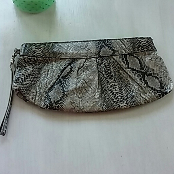 Apt. 9 Snakeskin Clutch