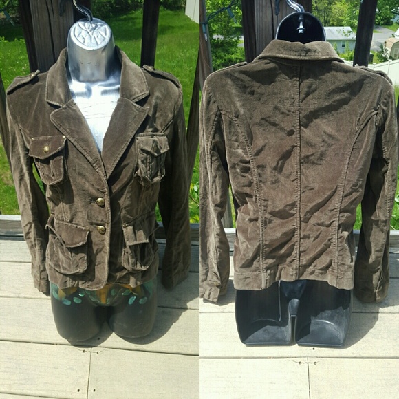 Velvet military blazer