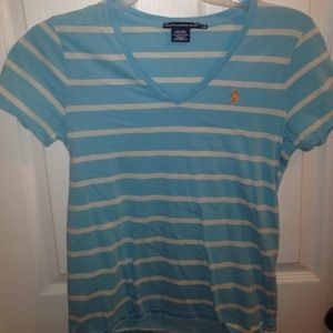 blue polo t shirt