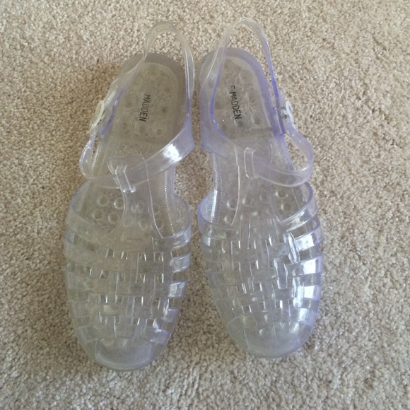 Steve Madden jellies in clear