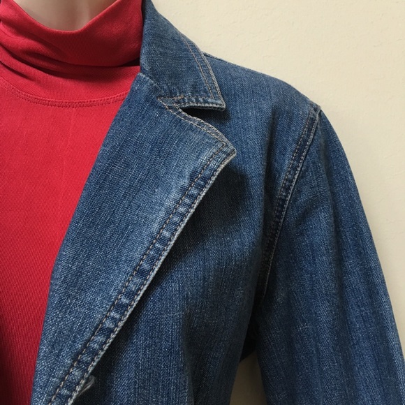 Chico's Platinum Denim Jacket - Picture 3 of 3