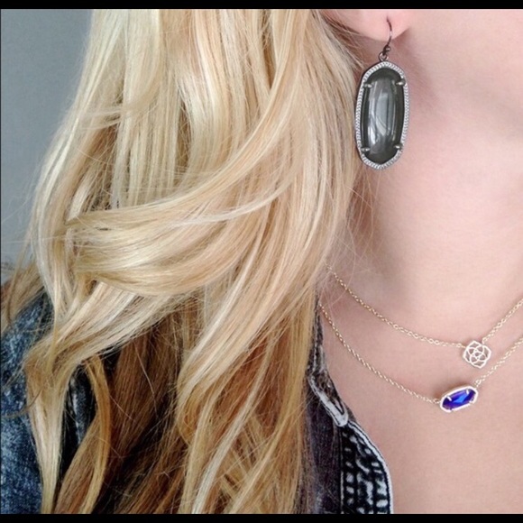 Kendra Scott Earrings in Gunmetal