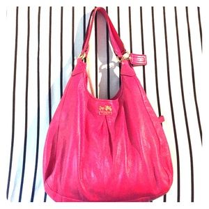 COACH AUTHENTIC MAGGIE Leather Shoulder Bag