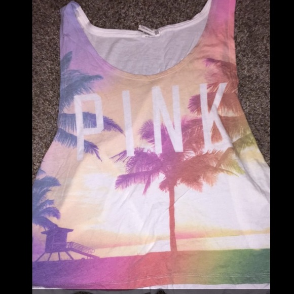 PINK by Victoria's Secret cropped muscle tank