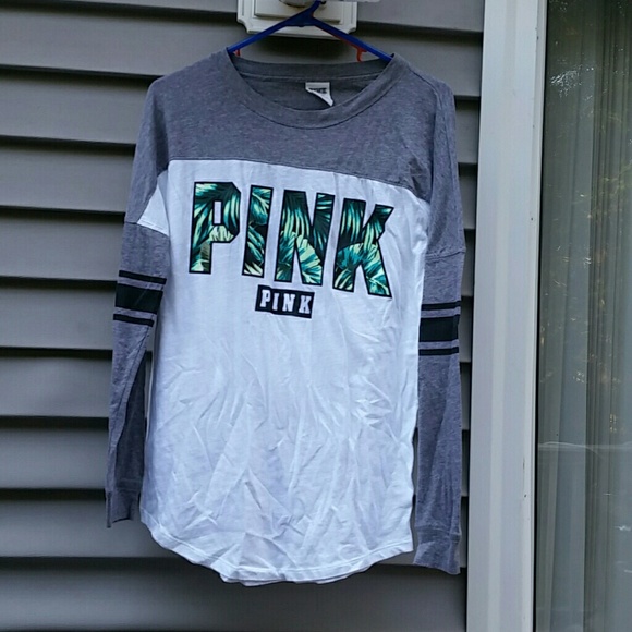 PINK FERN COLLECTION HTF Cut Out LS T Sz XS EUC