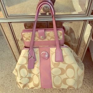 Coach handbag and wallet