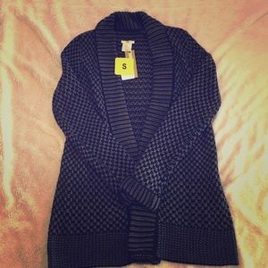 Black & Charcoal Cardigan