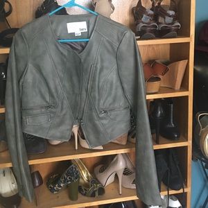 Structural grey jacket.