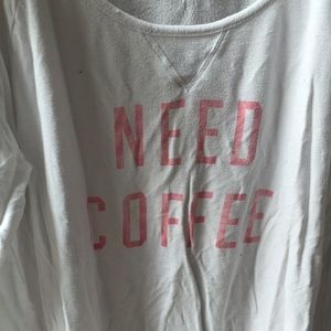 Need Coffee lounge shirt