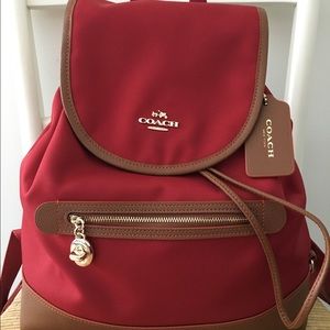 Like new Coach sawyer backpack in Red