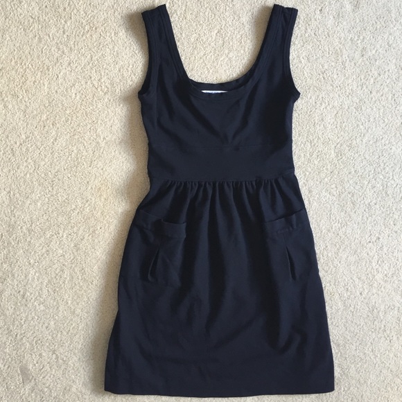 DVF Navy Dress with Pockets - Picture 2 of 4
