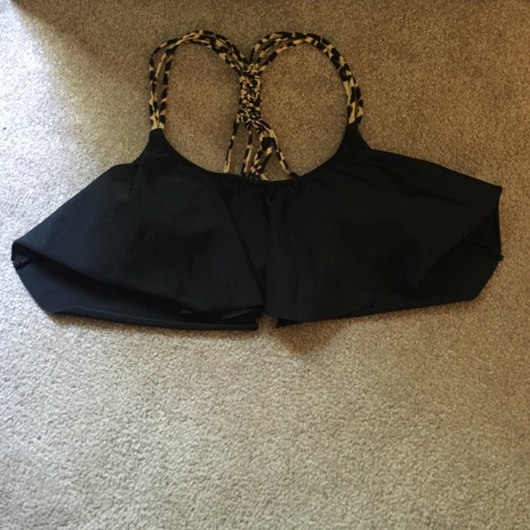 PINK black and cheetah bandeau top