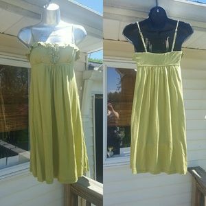 London Times light lime dress