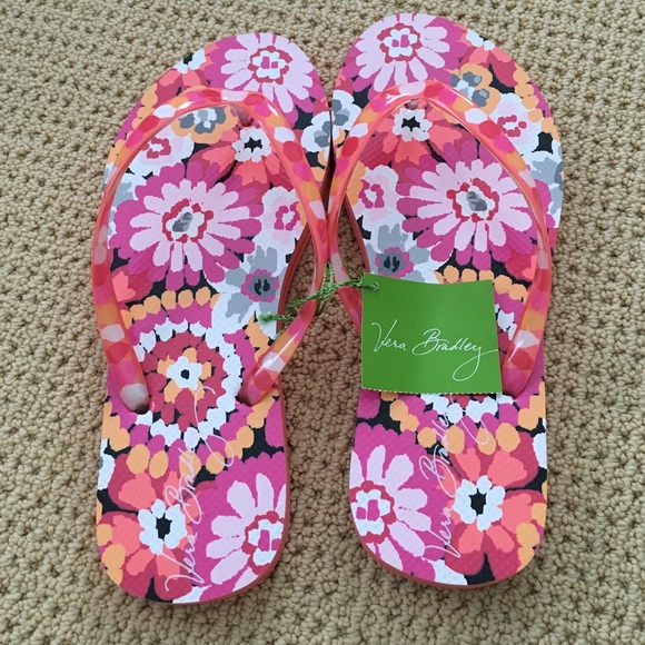 Vera Bradley Flip Flops in "Pixie Blooms"