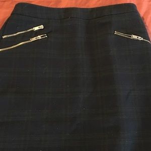 Plaid Midi Skirt
