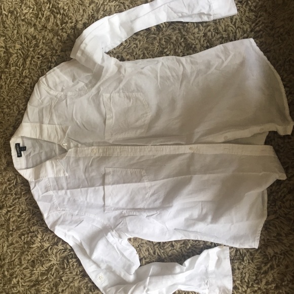White Cotton Button Up - Picture 1 of 2
