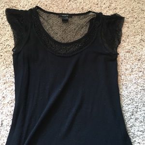 Black beaded Shirt