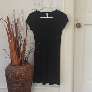Black fit &flare dress
