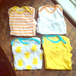 4 onesies NWOT
