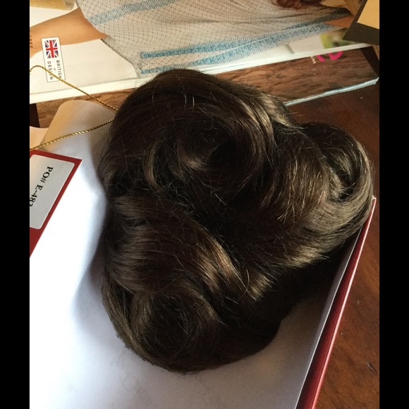 Human hair clip in extension.