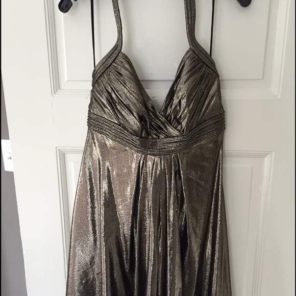 Flirty, metallic dress!
