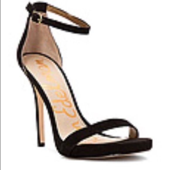 black ankle strap shoes