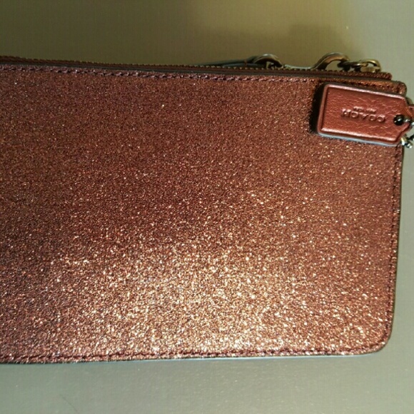 Wristlet Coach glitter purple pink - Picture 2 of 2