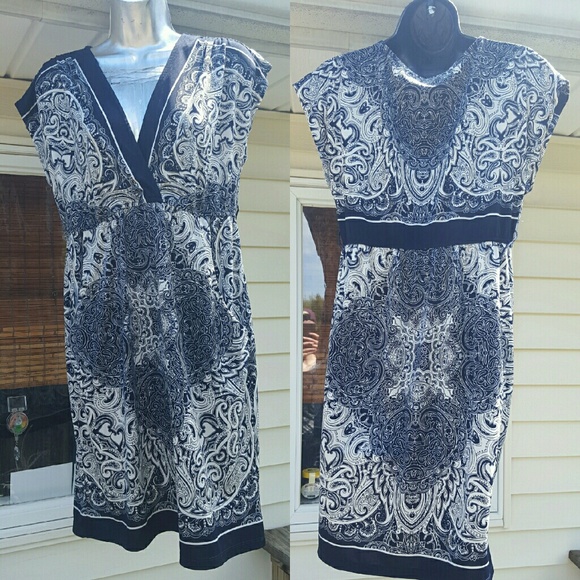 Bailey blue kimono cut dress