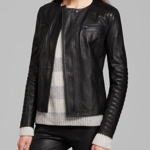 Vince quilted leather moto jacket