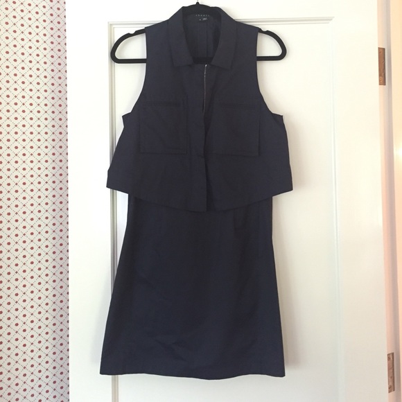 Navy theory tank dress
