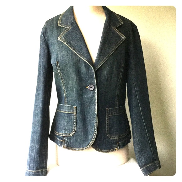 Denim Blazer Talbots petite size 10