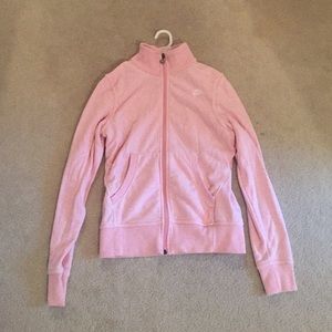 Athletic sweatshirt.