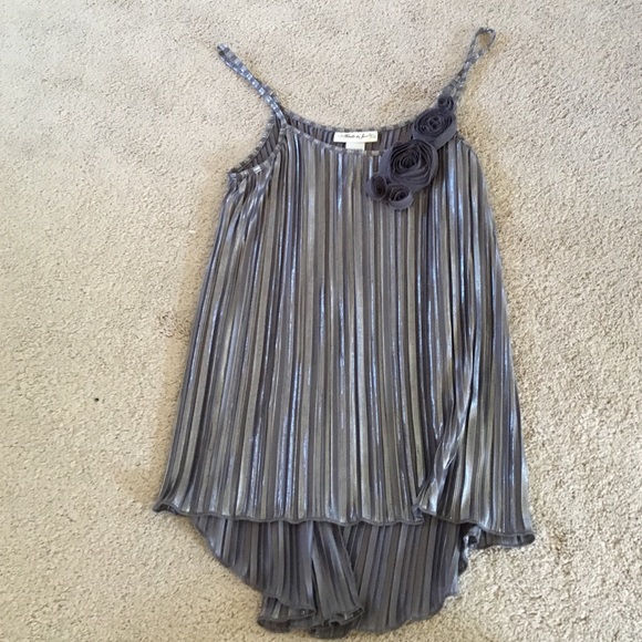 Silver and glitter tank top - Picture 1 of 3