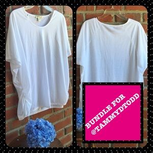 Coldwater Creek white blouse 2x