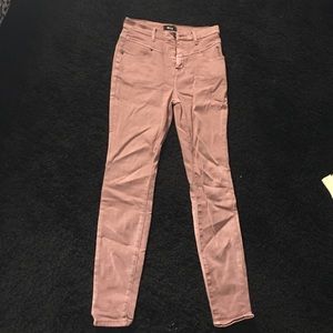 Light purple high rise skinny jeans