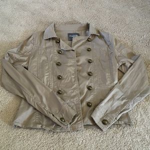 Tan button up jacket