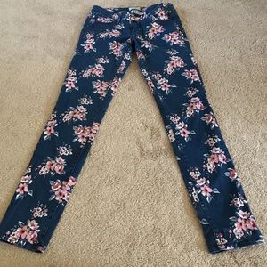 Floral Print Jeans