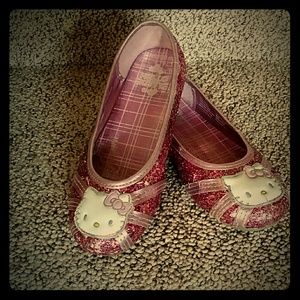 Hello Kitty Glitter Pink Shoes Size 13 little girl
