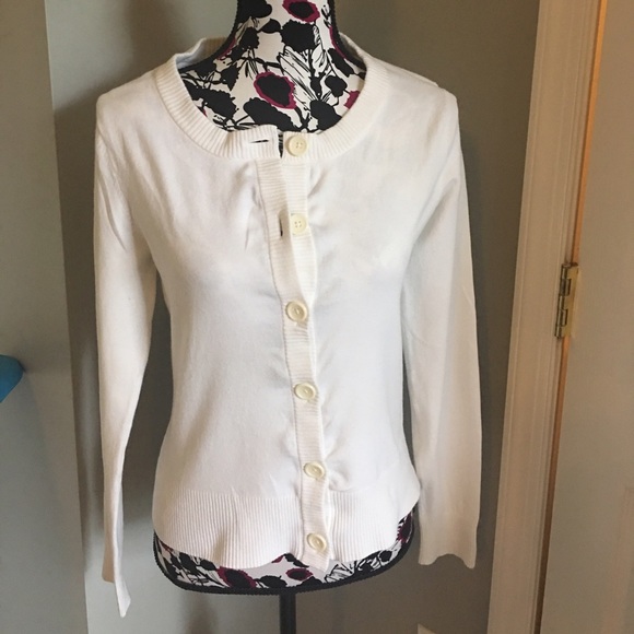 White cardigan