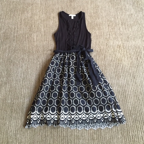 Black and cream Weston Wear dress (Anthro) 2