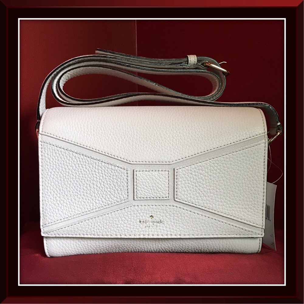 💐HP💐Kate Spade cream leather mini crossbodyNWT