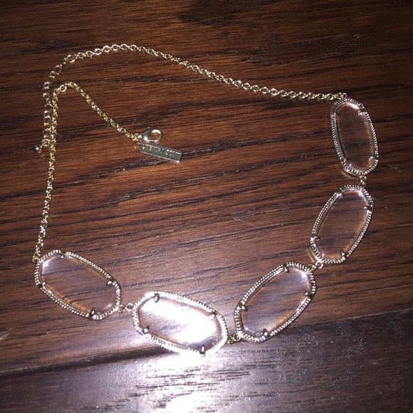 Kendra Scott Noelle necklace in clear translucent