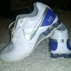 Blue & White Nike Shox