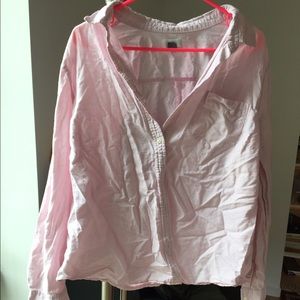 Pink button down