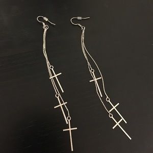 Cross earrings